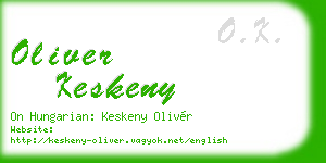oliver keskeny business card